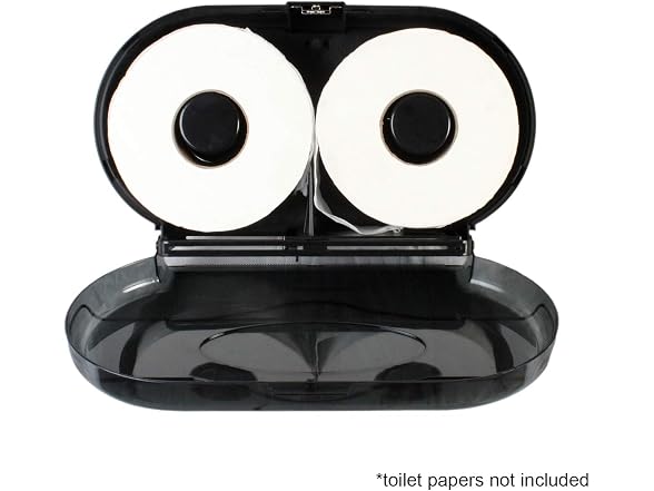 Excellante Twin Roll Jumbo Toilet Paper Dispenser,