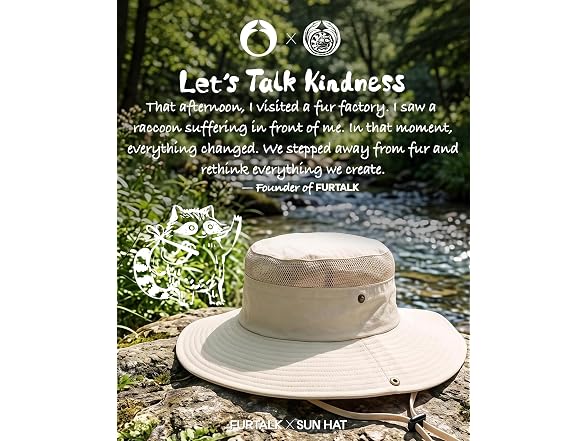 FURTALK Sun Hat with UV Protection