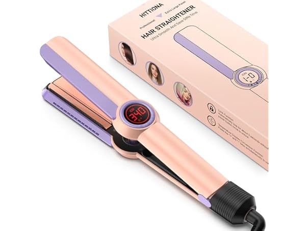 $7.99, Was $31.15, 74% Off! HITTIONA Flat Iron Hair Straightener – 1.75” dealfomo