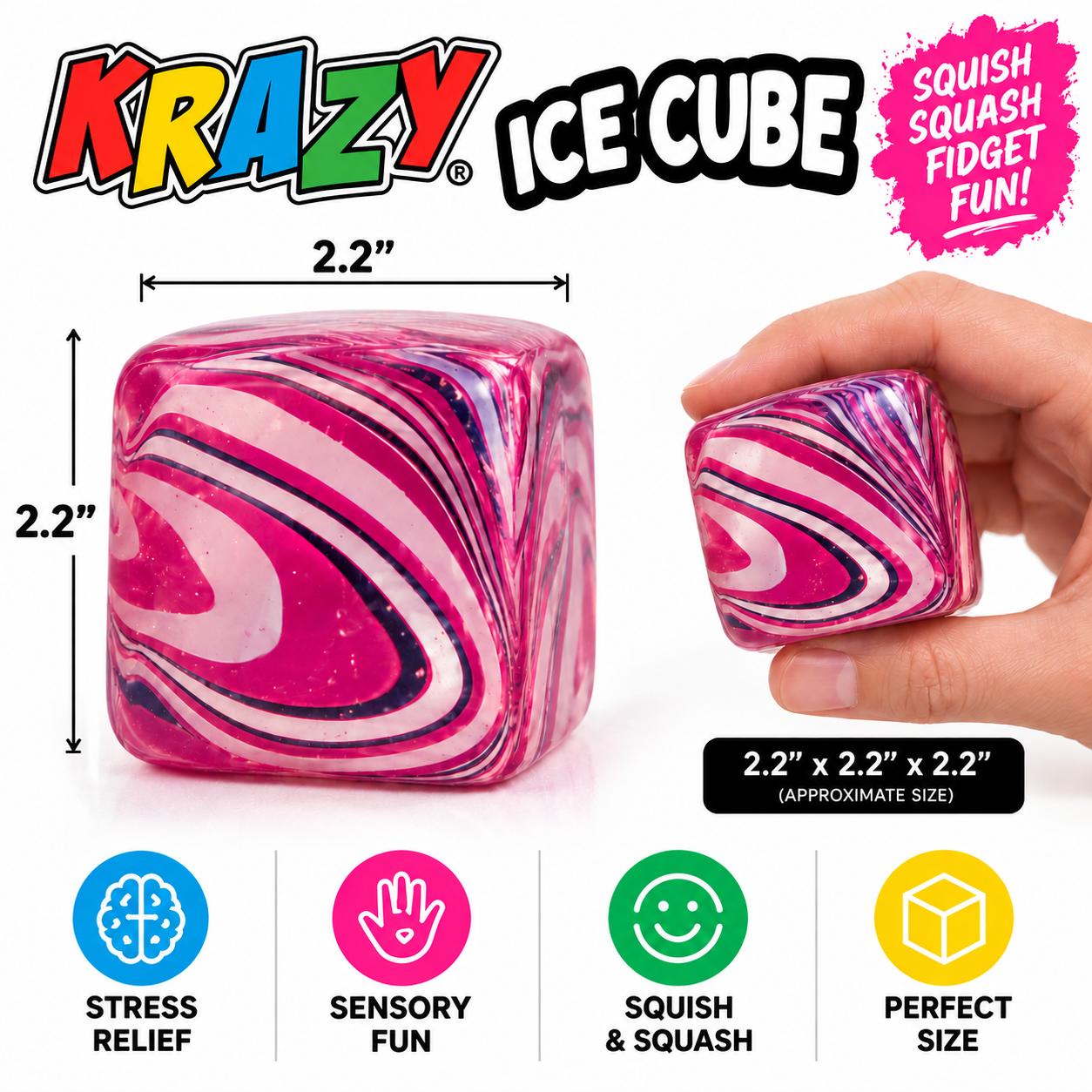 Squishy 2.2" Cube Sensory Toy Solid - Gallery 7