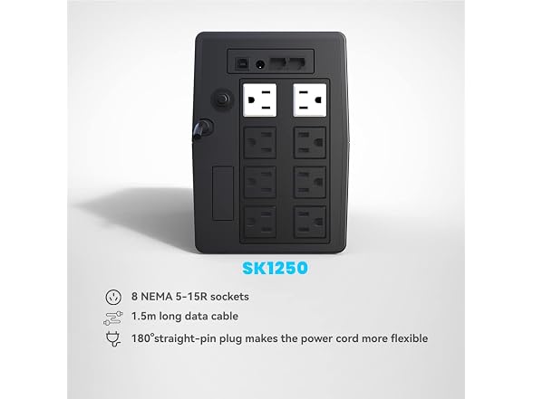 SKE UPS Battery Backup 1250VA/720W