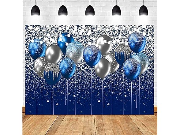 sensfun Sensun Blue and Silver Balloon