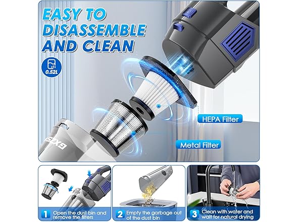 Gxzsk handheld vacuum cleaner