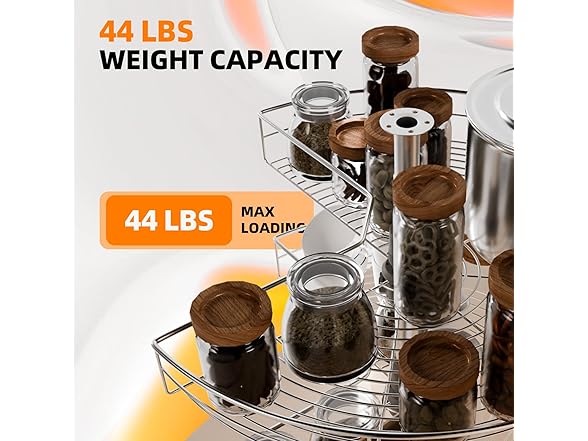 Dollate Kitchen Corner Cabinet Rotating Basket 28" 270° 