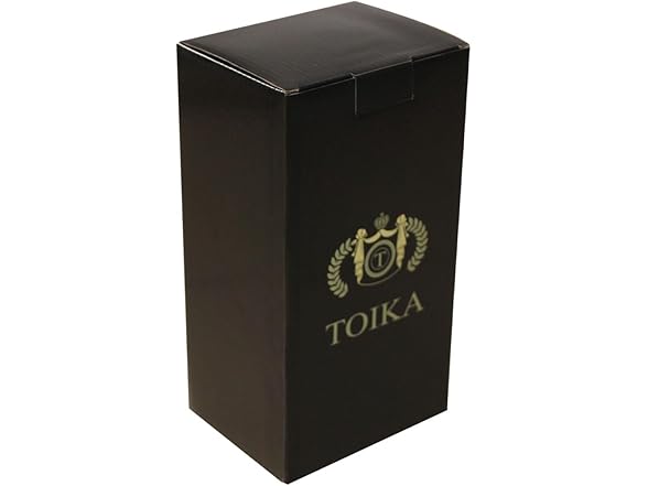 TOIKA Premium Black Leather Cigar Humid