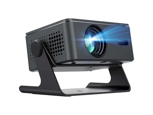 [4K Support & Auto Focus] Projector with WiFi and Bluetooth, (Open Box)