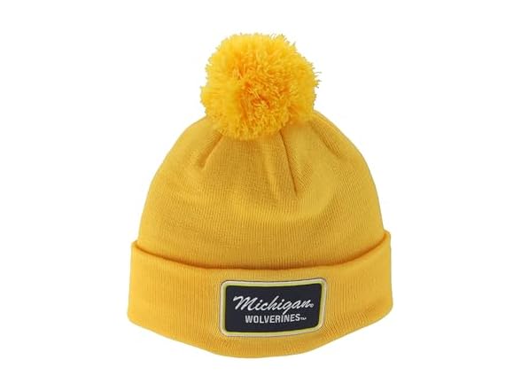 WOLVERINES Pom Beanie Patch Brick 2ndary