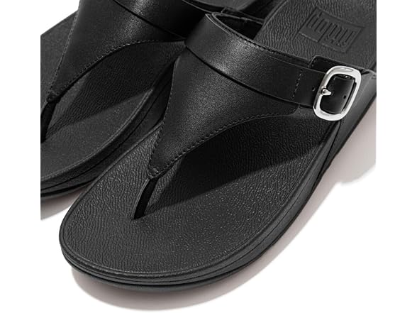 FitFlop Lulu Adjustable Leather Toe Post Sandals