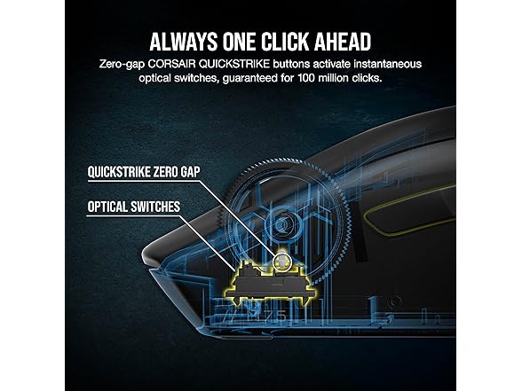 Corsair M75 Wireless RGB Gaming Mouse, Black