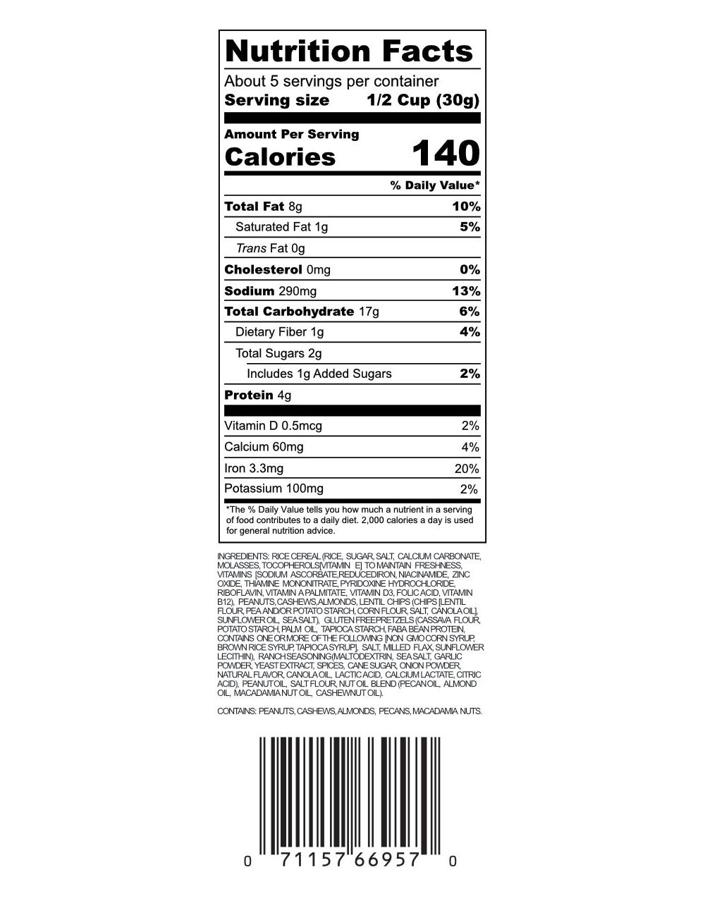 (6pk) Fry Daddy Gluten-free Party Mix - Your Choice - Gallery 19