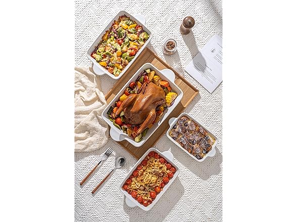 FOBENTA Ceramic Bakeware Sets of 4
