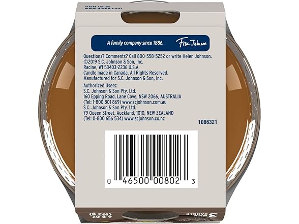 Glade Cashmere Woods 3-Wick Candle, 3 Ct
