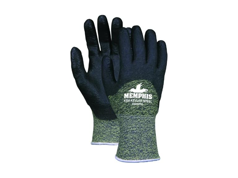 MCR Safety Kevlar/SS Gloves Small Black
