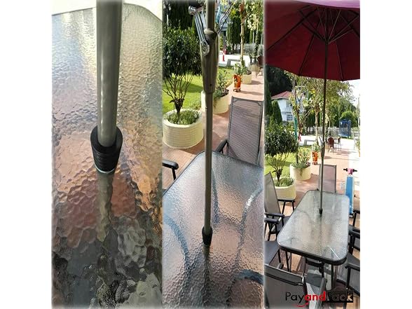Myard Patio Umbrella Cone Wedge, Pole