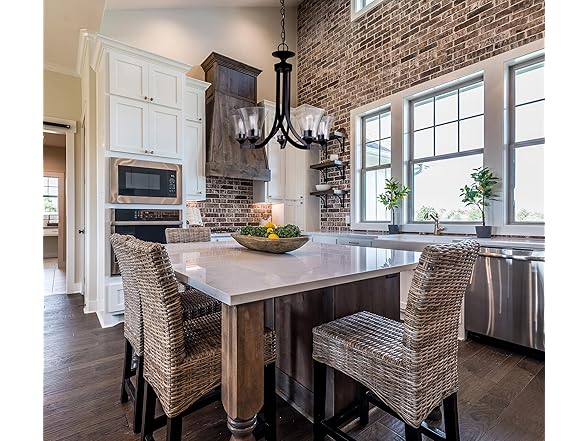 5 Light Chandelier 22"Wx21"H Clear