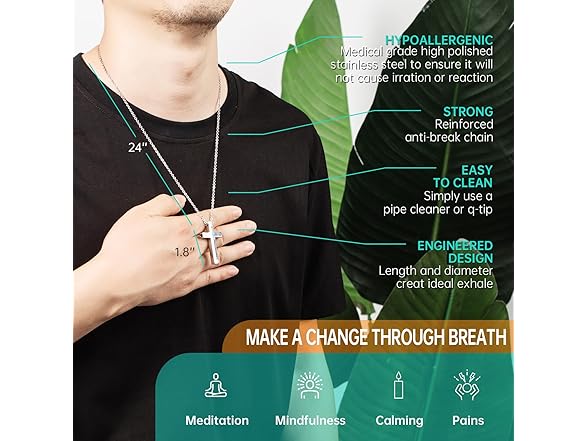 FUNPAR Black Cross Pendant