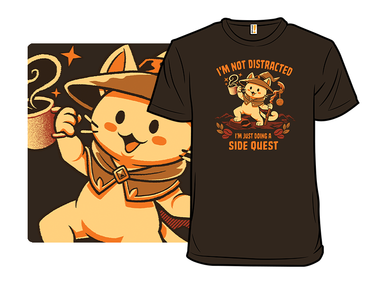 I'm Not Distracted I'm Just Doing A Side Quest Cat - Gallery 3