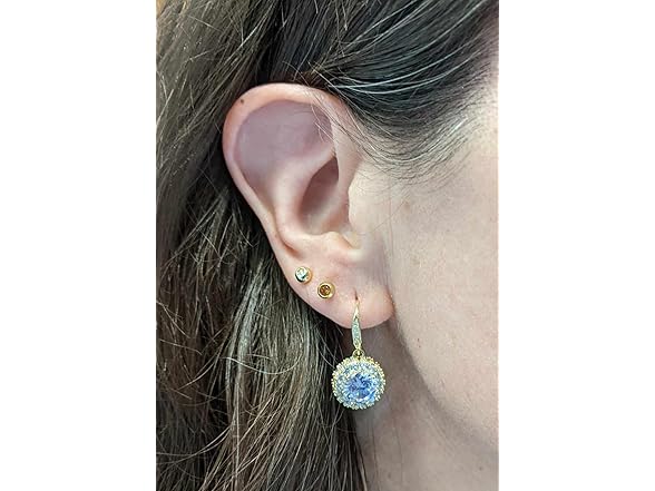 ZUMOIS 18K Gold Plated Dangle Earrings