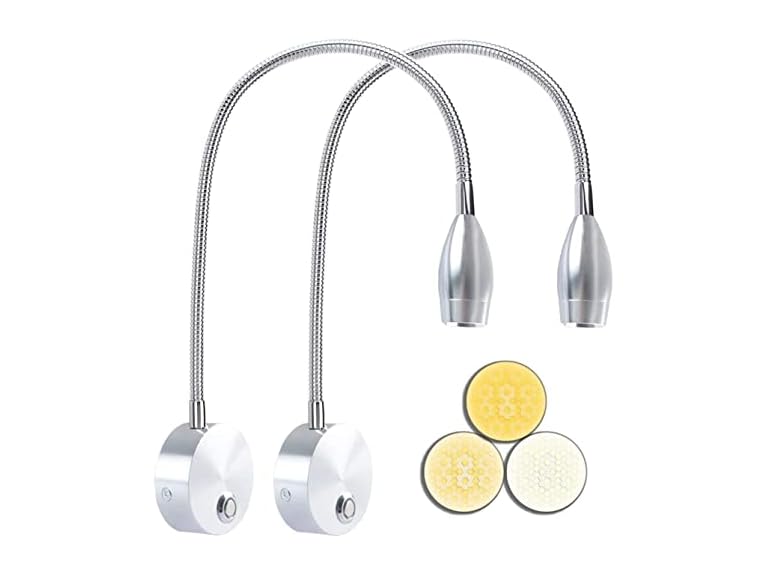 2 Pack Dimmable Bedside Reading Light