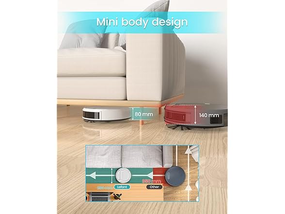 Lefant White Robot Vacuum Cleaner