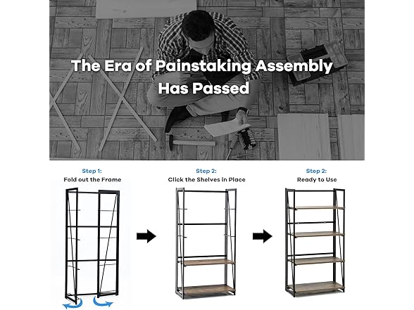 Giantex 4-Tier Bookshelf