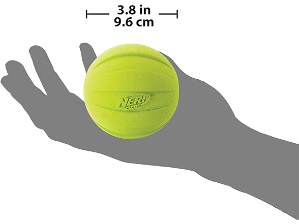 Nerf Dog Rubber Ball Dog Toy with Squeak