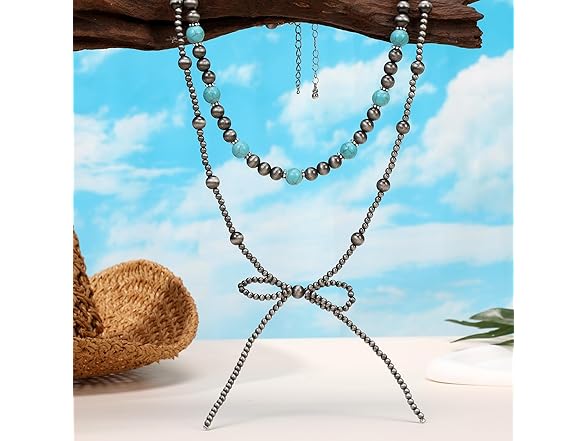 Navajo Turquoise Earring and Necklace