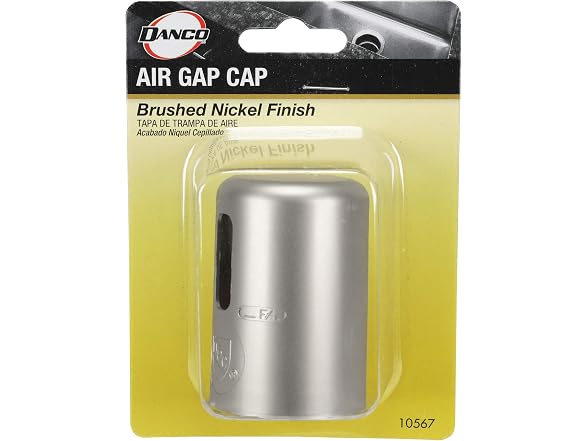 DANCO Kitchen Air Gap Cap, Brushed Nickel