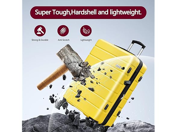 Explorer Hardshell 20% Expandable 3-Piece Luggage Set