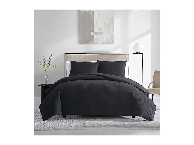 Vera Wang King Duvet Cover Set with Shams