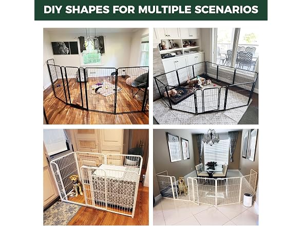 FXW Homeplus Indoor Dog Playpen, 24" H, 8 Panels