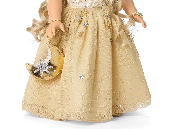 American Girl 2025 Glimmering Gold Holiday Collector Doll