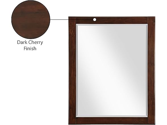 Maxine Brown Wood Veneer & Iron Mirror