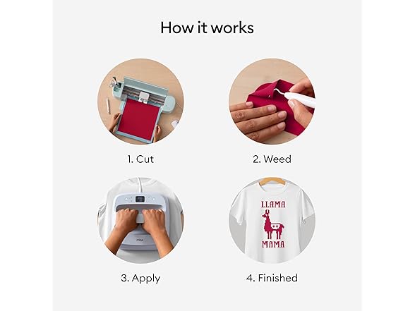 Cricut Everyday Iron On, Red, 3-Pack of 2ft