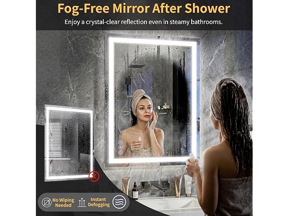 GLSLAND LED Bathroom Mirror