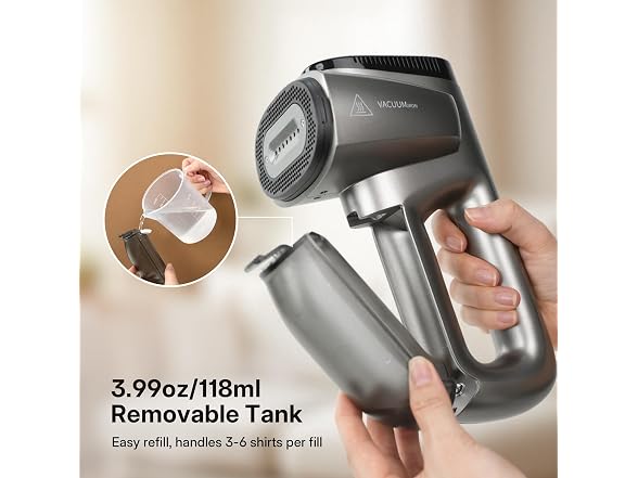 GKJ Handheld Garment Steamer 2-in-1 118ml