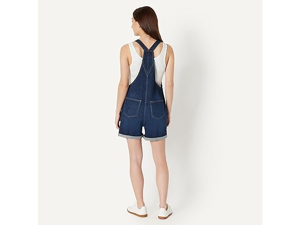 Amazon Essentials Womens Denim Short Overalls