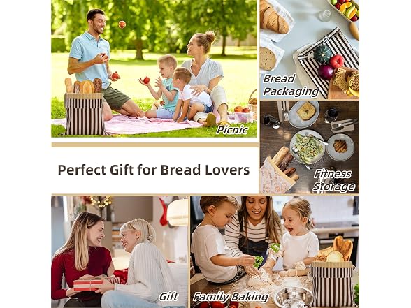 GDDAY Beeswax Bread Bags, 2 Pack XL