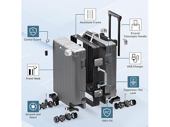 Krute Aluminum Frame Luggage