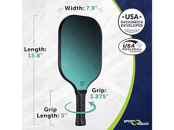 Sport Squad 2-Player Pickleball Paddle Set 
