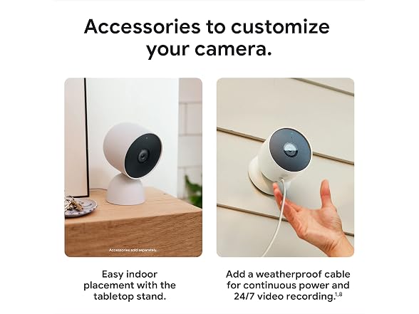 Google Nest Outdoor and Indoor Cam White