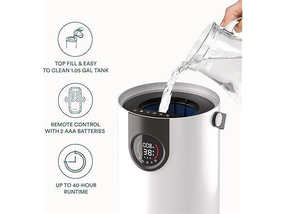 Homedics 2-in-1 Air Purifier & Humidifier