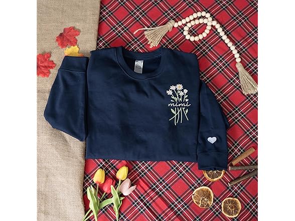 Mimi Daisy Flower Christmas Sweatshirt