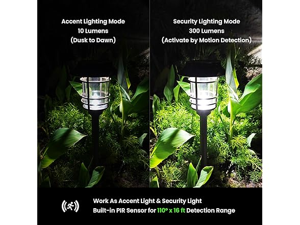 Solar LED Path Lights 4pk 300LM