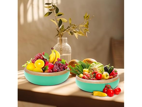 TPIA Bamboo Fruit Bowl -Sea Green
