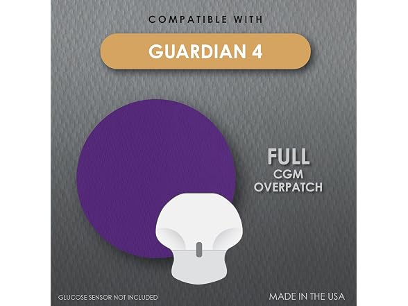 CoverGuard CGM Overpatch for Guardian 4 Purple