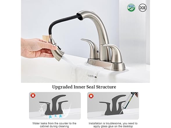 Brushed Nickel Pull Down Faucet