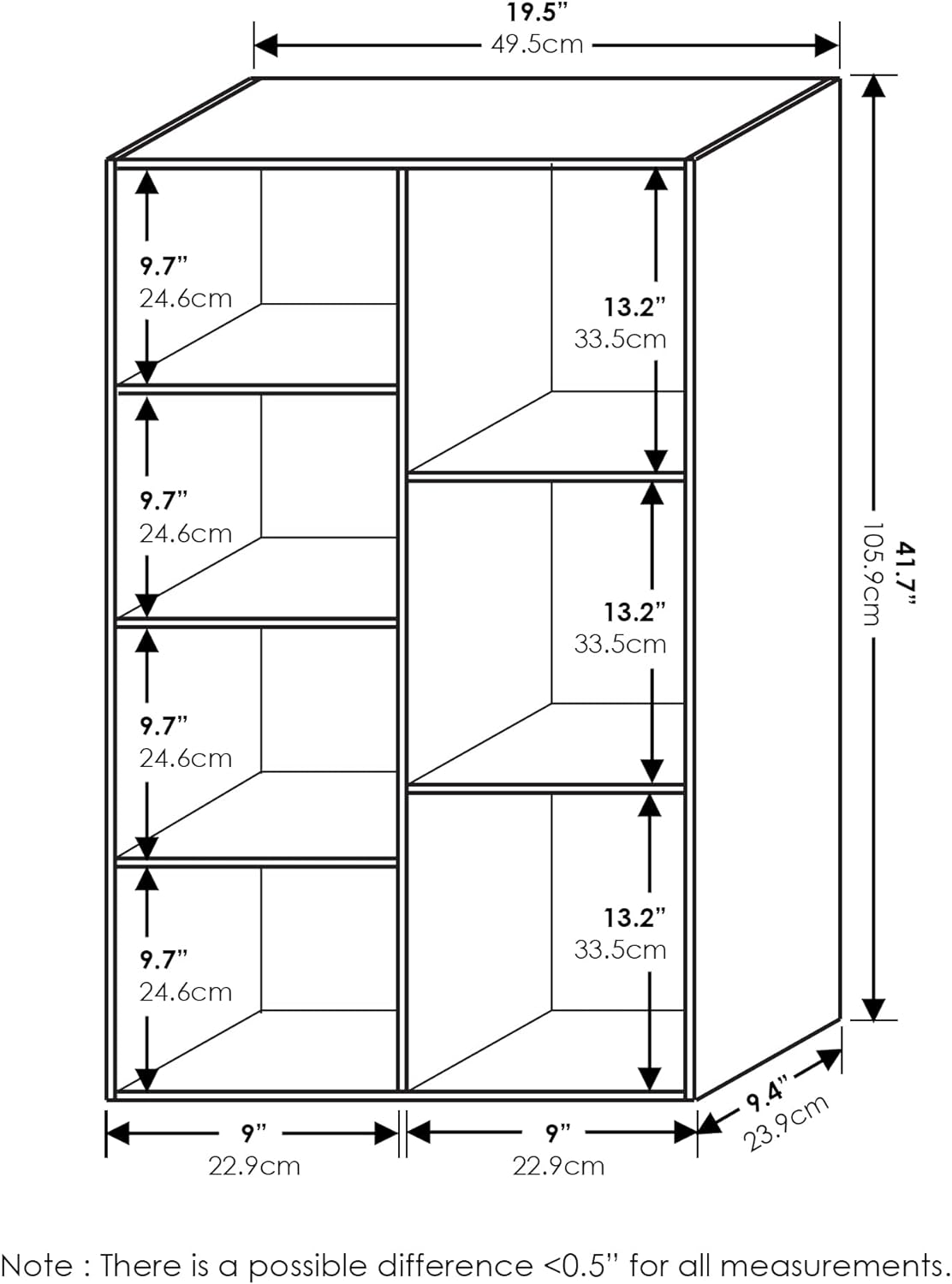 Furinno Luder Bookcase Book Storage - Gallery 34