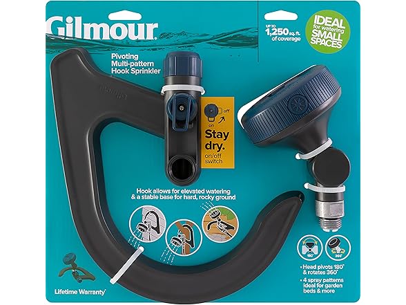 Gilmour Gilmour Adjustable Spot Sprinkler with Hook Base,