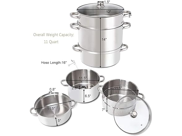 FANTASK 11-Quart Steam Juicer